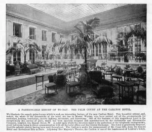 Carlton Prints: The Palm Court at the Carlton Hotel, London