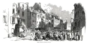 Fields Prints: Palm Sunday Procession in Spitalfields, London, 1844
