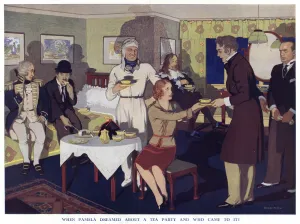 Charles Prints: When Pamela Dreamed About a Tea Party by Higgins