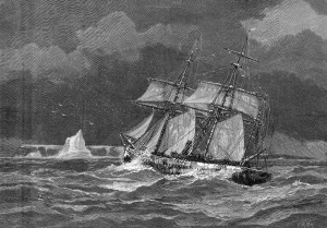 Canada Prints: The Pandora heading for the Carey Islands, 1875