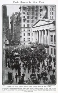Crowds Prints: Panic Scene in New York 1907