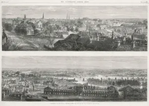 Richmond Prints: Panorama of Richmond, Virginia after capture by Federals