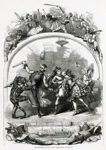 Theatrical Prints: Pantomime at Dury Lane: Whittiington and his Cat 1876
