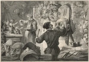 Masks Prints: Pantomime Masks