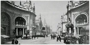 Palaces Prints: Paris Exhibition - Esplanade des Invalides 1900