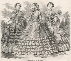 Bonnet Prints: Paris Fashions for September 1859