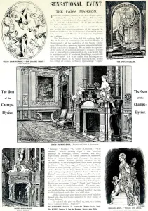 Parisian Prints: Paris, France - Champs-Elysees, The Paiva Mansion