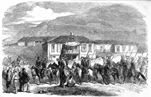 Forces Prints: Party of Cossacks entering Kadikol, Crimean War, 1856