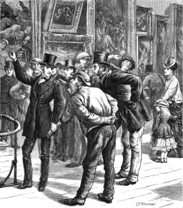 1870 Prints: A Party of Working Men at the National Gallery, London, 1870