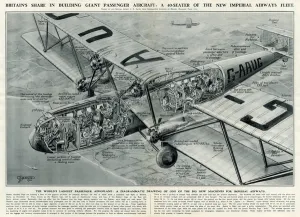 Away Prints: Passenger aircraft of Imperial Airways fleet, cut away