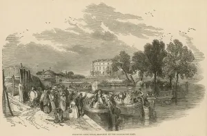 Union Prints: Passenger Canal Boats at Paddington Basin, London, 1849