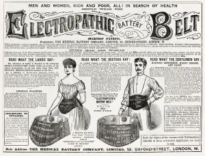 Cure Prints: Patent Electropathic Battery Belt for men and women