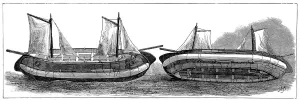 Cork Prints: Patent Reversible Lifeboat, 1875
