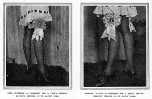 Ribbon Prints: Patriotic garters, WW1