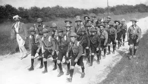 Operations Prints: A patrol of boy scouts