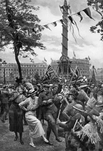Celebrating Prints: Peace Day in Trafalgar Square by Eduardo Matania