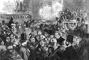 Expressions Prints: The Peace Illuminations - A Street Scene by G. Thomas, 1856