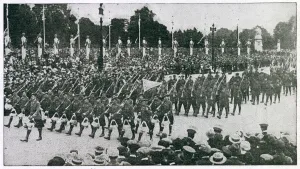 March Prints: Peace Parade in London, to celebrate the end of World War One