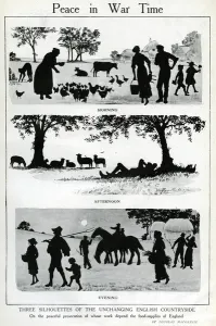 Cattle Prints: Peace in wartime, rural silhouettes, WW1