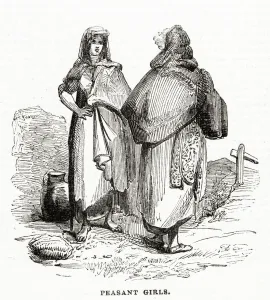 Girl Prints: Two Peasant Girls ? Ireland
