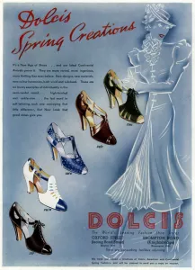 Dolcis Prints: Peep and closed toe sandlals 1937