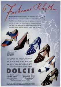 Shoes Prints: Peep and closed toe sandlals 1937