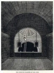 1861 Prints: Penstock Chamber at Old Ford, London 1861