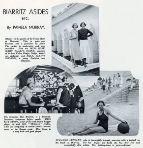 West Prints: People on holiday at Biarritz, south west France