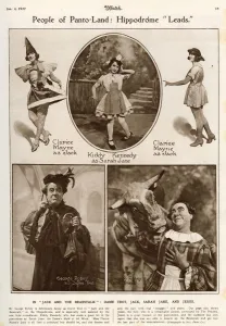 1922 Prints: People of Panto-land, Jack & the Beanstalk at Hippodrome
