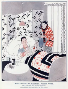Caring Prints: Perfect Wives by Joyce Dennys The wife who had influenza too