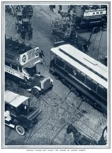 Tracks Prints: Peril of streets of London 1912