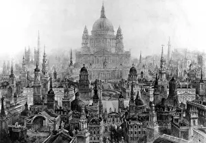 Hospital Prints: Perspective Conspectus of the principal buildings of Sir Chr