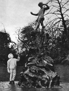 Characters Prints: Peter Pan statue without his pipe