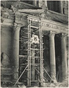Desert Prints: Petra repairs 1962, Jordan