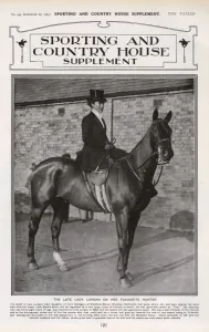 Hunt Prints: Photo of the late Lady Lurgan in the Tatler