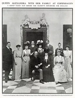 Prince Prints: Photograph taken of Queen Alexandra's family in Copenhagen just before her Majesty returned to England