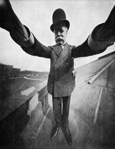 Byron Prints: Photographer holding a Sky-scraper camera on the roof of a