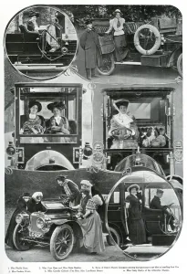 Driving Prints: Photos of Actresses with cars 1907