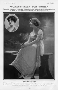 Singing Prints: Phyllis Dare and Evie Greene singing recruiting songs, WW1