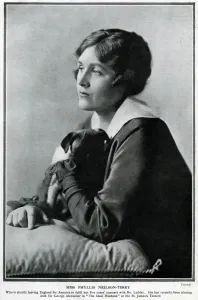 Ideal Prints: Phyllis Neilson-Terry, actress, with dog
