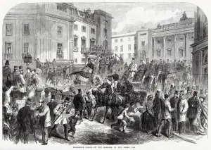1866 Prints: Piccadilly Circus, London 1866