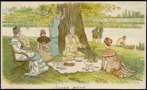 Gentlemen Prints: Picnic / Caldecott / Graphic