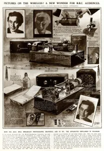 Early Prints: Pictures on the wireless! New wonder for B. B. C audience 1928