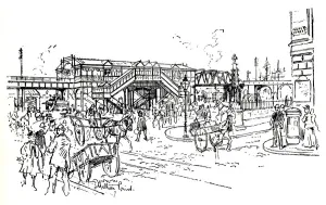 Street Prints: Pier Head Station, Overhead Electric Railway, Liverpool