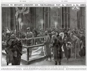 Interior Prints: Pilgrimage past the Unknown Warrior, 1920