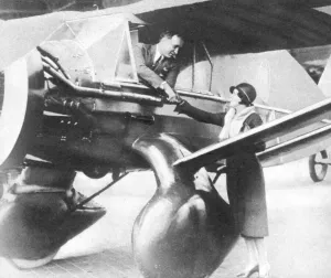 Warsaw Prints: Pilot Stanley Hausner saying goodbye to his wife