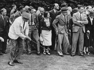 Golf Prints: A Pitch-and-Run Shot - Golfer James Braid in Action