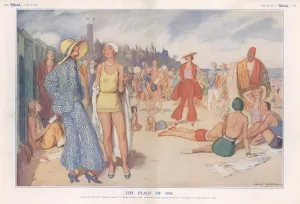 Plage Prints: The Plage of 1931 by Lewis Baumer