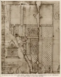 Plans Prints: Plan of John Evelyns garden