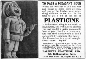 Modelling Prints: Plasticine advertisement, WW1